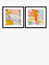 John Lewis Thora Hand-Painted Abstract Framed Canvas, 72 x 112cm ...