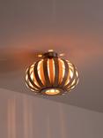 Tom Raffield Urchin Flush Ceiling Light, Small