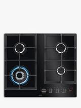 AEG HKB64450NB 60cm Gas Hob, Black