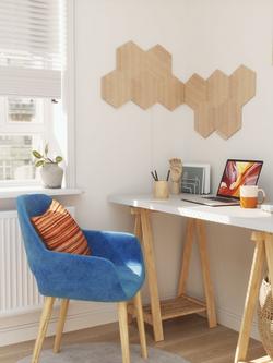 Nanoleaf Elements Hexagon Extension Pack, 3 LED Panels, Cool/Warm White - view 2, White