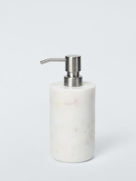 John Lewis Marble Soap Dispenser, White