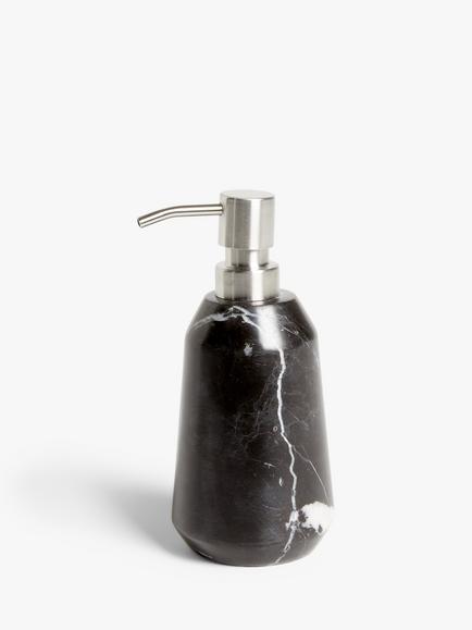 John Lewis Black Marble Soap Pump, Black