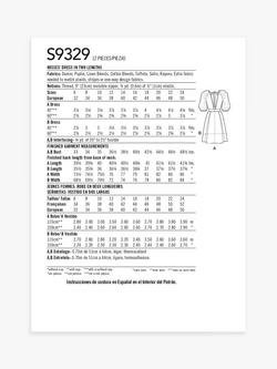 Simplicity Misses' Puffed Sleeve Dress Sewing Pattern, S9329 - view 2, 