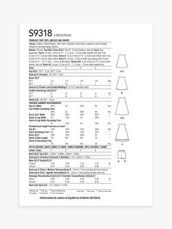 Simplicity Toddlers' Top and Dress Sewing Pattern, S9318, CCB - view 2, 
