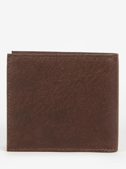 Barbour Padbury Leather Billfold Wallet, Brown - view 2, Brown