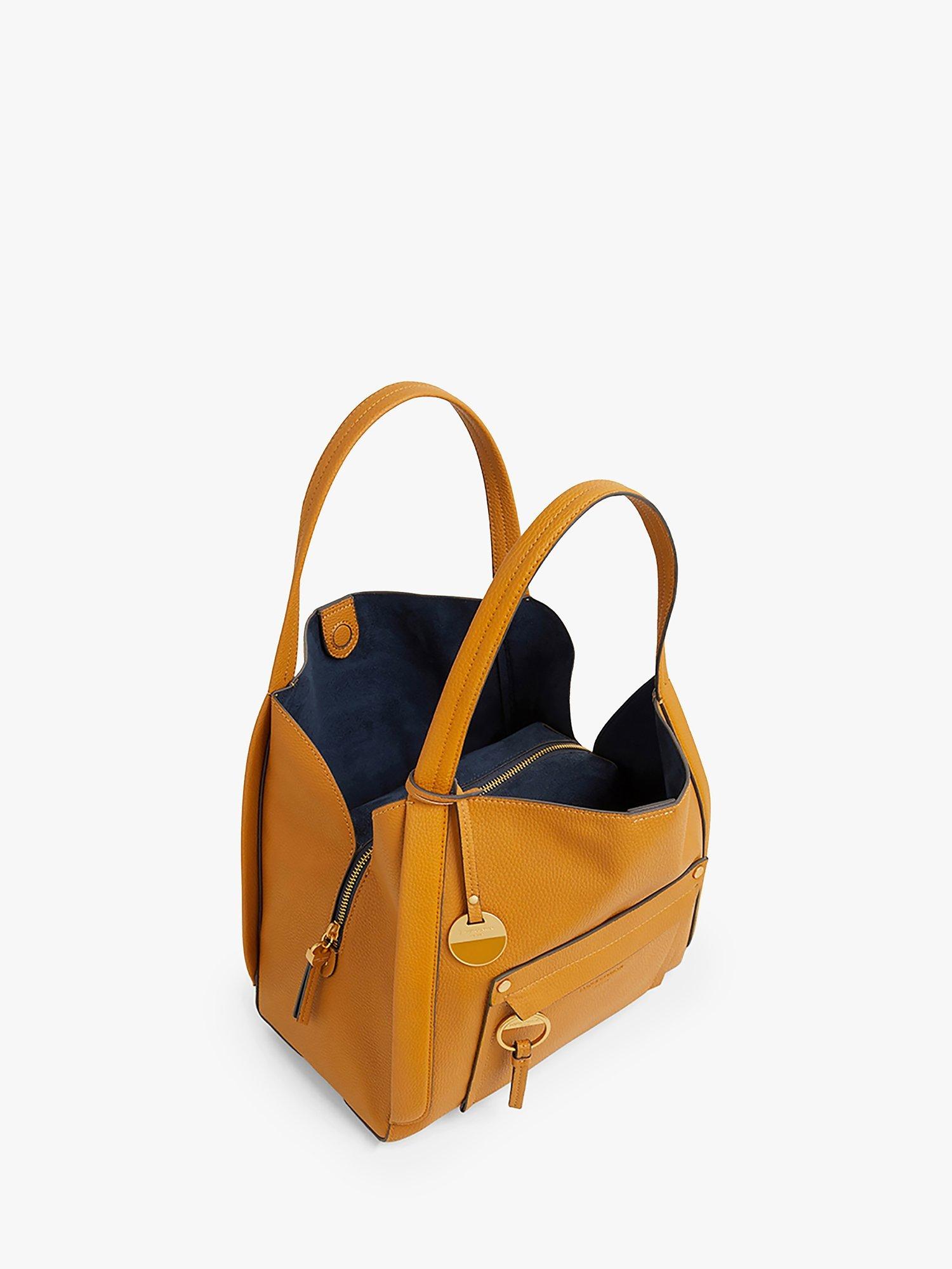 Product image 2 of 5, which shows Jasper Conran London Agatha Hobo Bag, Mustard