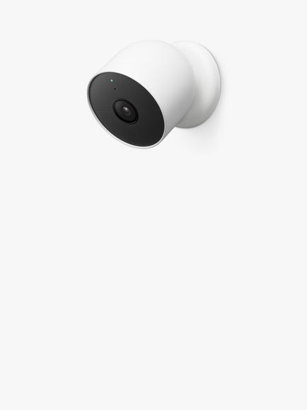 Google Nest Cam Indoor or Outdoor Security Camera, Battery Powered, White