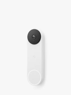Google Nest Video Doorbell, Battery Powered, White