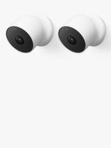 Google Nest Cam Indoor or Outdoor Security Camera, Battery Powered, Pack of 2