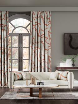 Harlequin Sumi Furnishing Fabric - view 2, Linen/Copper