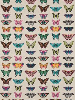 Harlequin Papilio Furnishing Fabric, Flamingo/Papaya/Loganberry