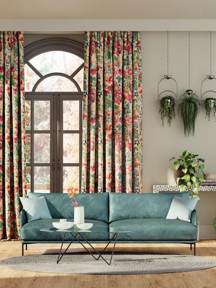 Harlequin Perennials Furnishing Fabric - view 2, Positano/Tree Canopy