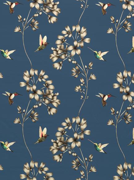 Harlequin Amazilia Furnishing Fabric, Indigo