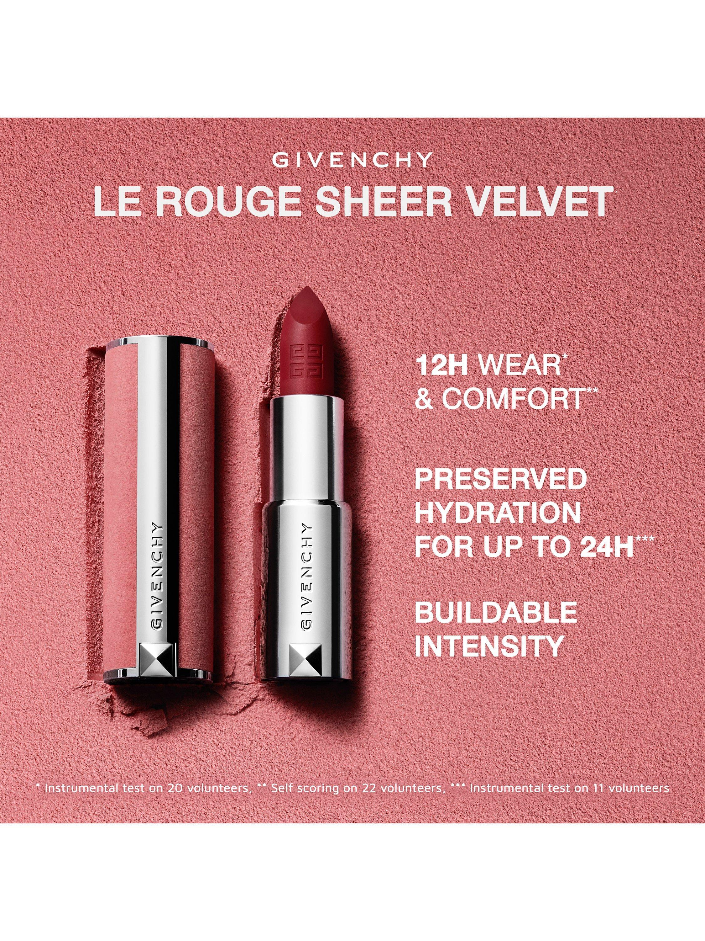 Product image 2 of 9, which shows Givenchy Le Rouge Sheer Velvet Matte Lipstick Refill, 27 Rouge Infusé
