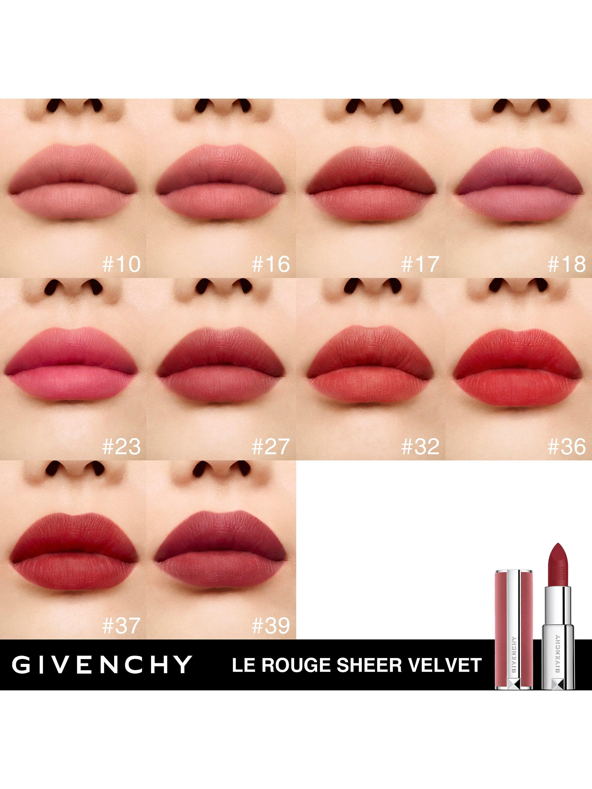 Product image 5 of 8, which shows Givenchy Le Rouge Sheer Velvet Refillable Matte Lipstick, 39 Rouge Grenat