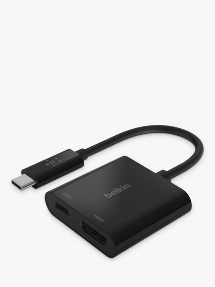 Belkin USB-C to HDMI & Charge Adapter, Black