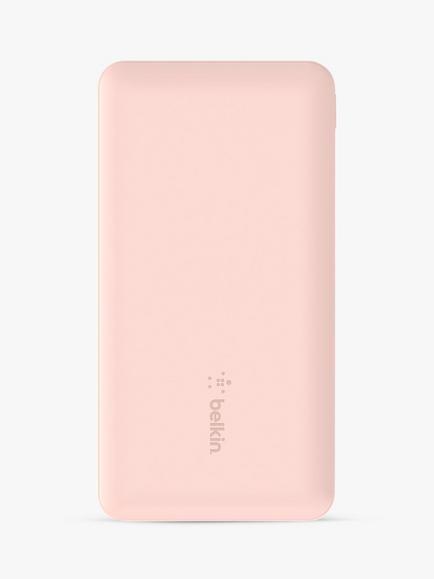 Belkin 10K 3-Port Portable Power Bank, Rose Gold