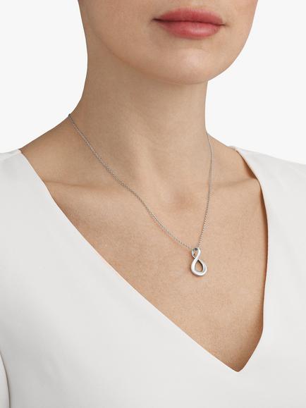 Georg Jensen Infinity Pendant, Silver - view 2, Silver