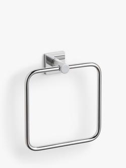 John Lewis Lux Towel Ring, Silver