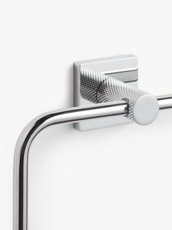 John Lewis Lux Towel Ring - view 2, Silver