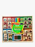 Melissa & Doug Deluxe Wooden Vehicles Stamp Set