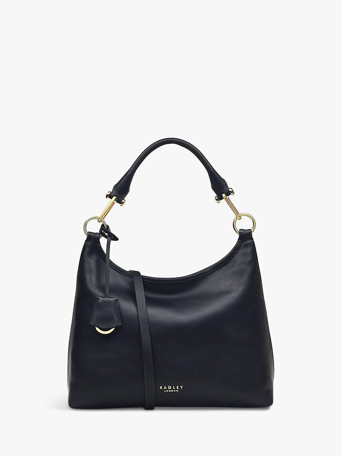 Radley Cuba Street Medium Leather Open Top Shoulder Bag, Black