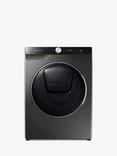 Samsung WW90T986DSX Freestanding Washing Machine, 9kg Load, 1600rpm Spin, Graphite