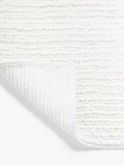 John Lewis Recycled Polyester Quick Dry Bobble Bath Mat - view 2, White