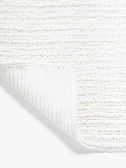 John Lewis Recycled Polyester Quick Dry Bobble Bath Mat - view 2, White