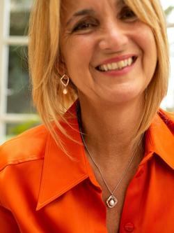 Claudia Bradby Hammered Rhombus Freshwater Pearl Necklace - view 2, White