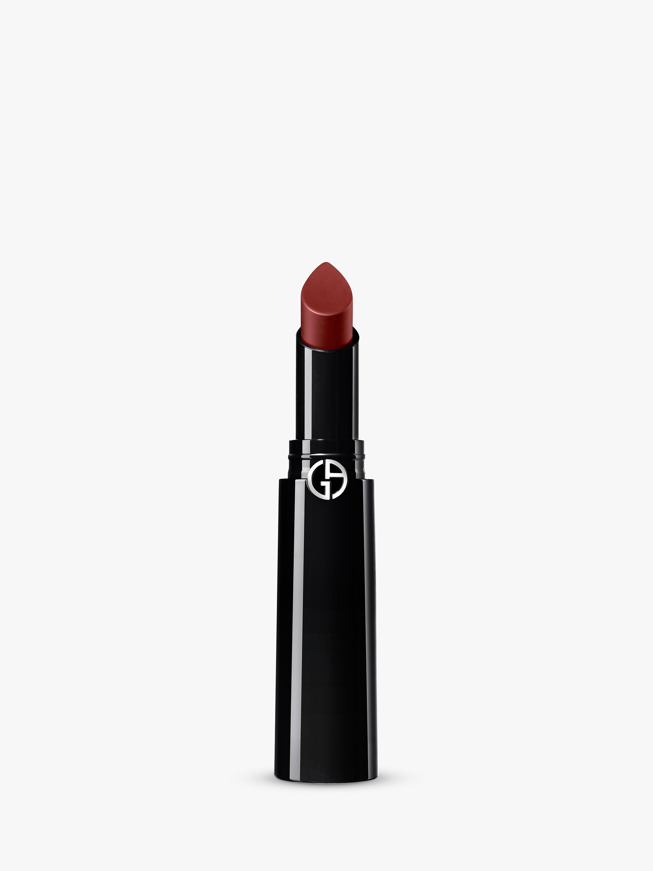 Product image 1 of 8, which shows Giorgio Armani Lip Power Vivid Colour Long Wear Lipstick, 202 Grazia