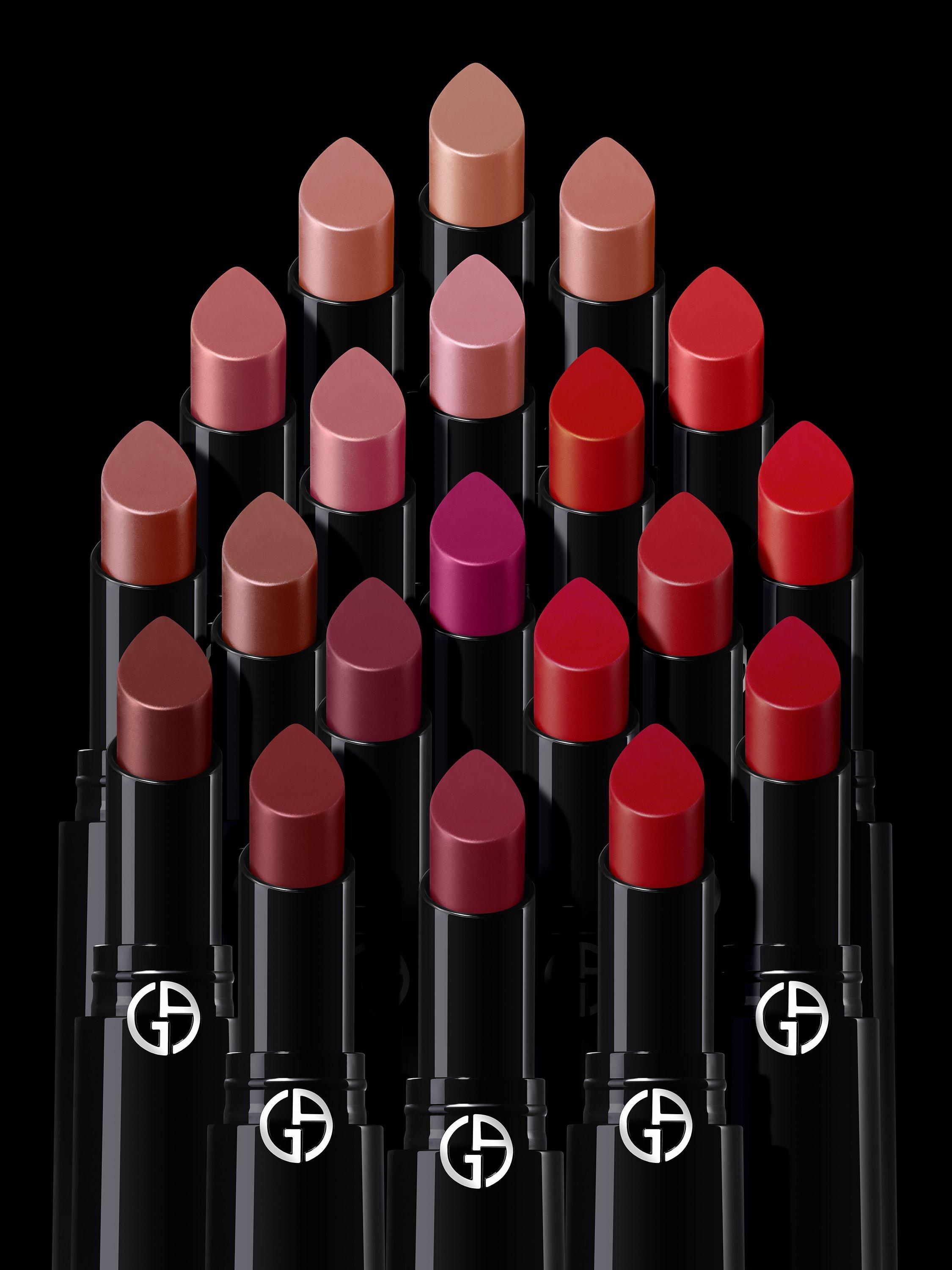 Product image 6 of 7, which shows Giorgio Armani Lip Power Vivid Colour Long Wear Lipstick, 108 In Love