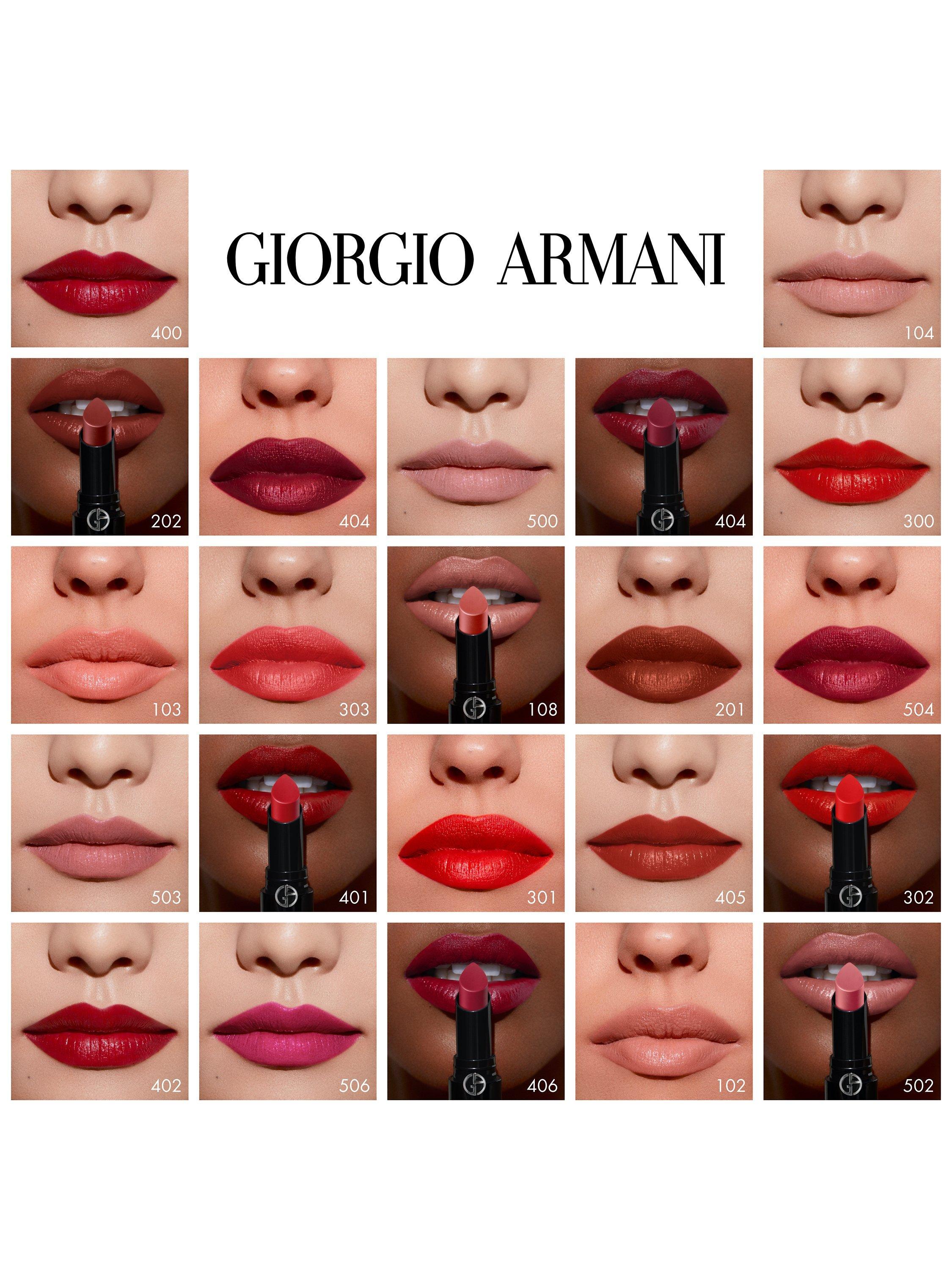 Product image 7 of 7, which shows Giorgio Armani Lip Power Vivid Colour Long Wear Lipstick, 108 In Love