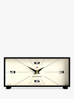 Newgate Clocks Thunderbird Analogue Mantel Clock, Black, Black