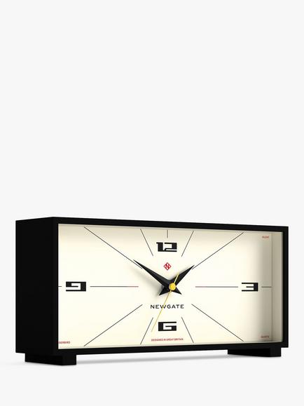 Newgate Clocks Thunderbird Analogue Mantel Clock, Black - view 2, Black
