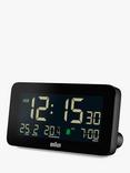Braun BC10 LCD Digital Alarm Clock, Black