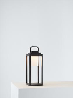 Där Lester LED Rechargeable Portable Outdoor Lantern, Black, Black