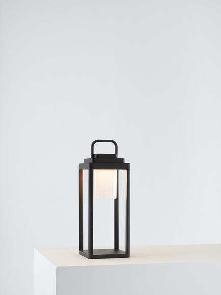 Där Lester LED Rechargeable Portable Outdoor Lantern, Black, Black