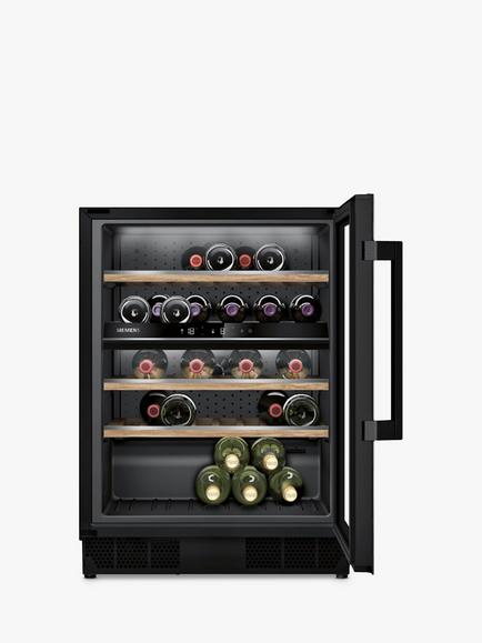 Siemens iQ500 KU21WAHG0G Integrated 44-Bottle Wine Cooler, 