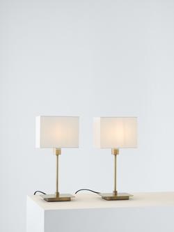 John Lewis Ruby Table Lamps, Set of 2, Antique Brass