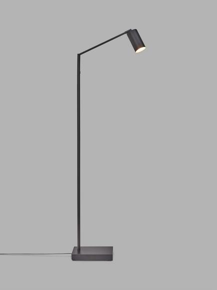 John Lewis Spot LED Floor Lamp, Black, Black