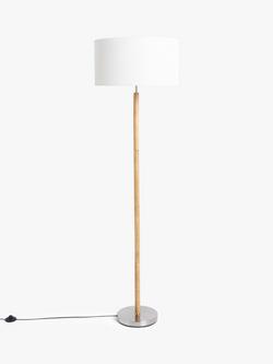 John Lewis Parawood Floor Lamp, Light Brown - view 2, Light Brown