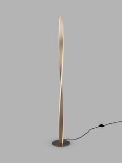 John Lewis Twist LED Floor Lamp, Brushed Aluminium, Brushed Aluminium