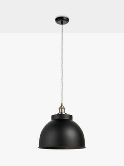 John Lewis Baldwin Large Pendant Ceiling Light - view 2, Black