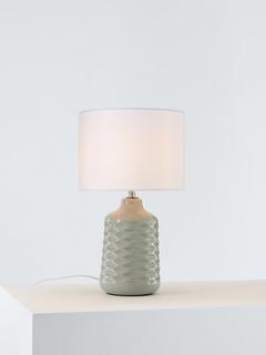 John Lewis Annie Ceramic Table Lamp, Grey