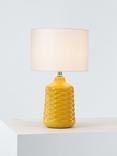 John Lewis Annie Table Lamp, Saffron 1
