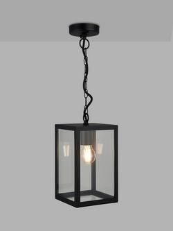 John Lewis Potter Pendant Outdoor Light, Black, Black