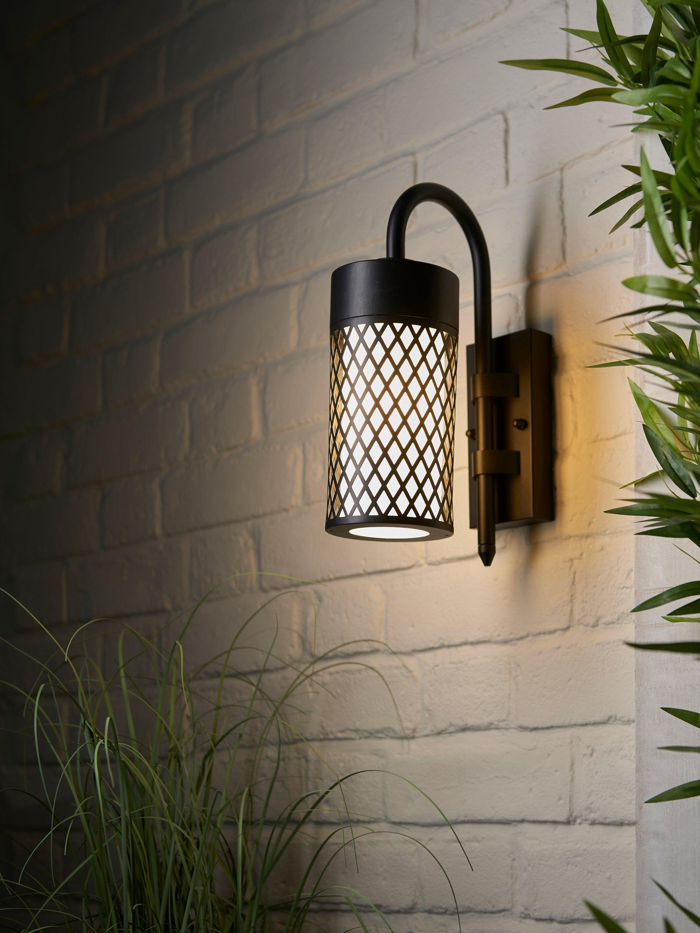 John Lewis Craft Outdoor Wall Light, Black