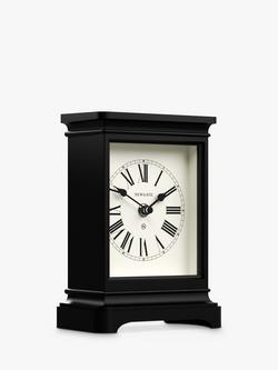 Newgate Clocks Timelord Silent Sweep Roman Numerals Analogue Mantel Clock - view 2, Black