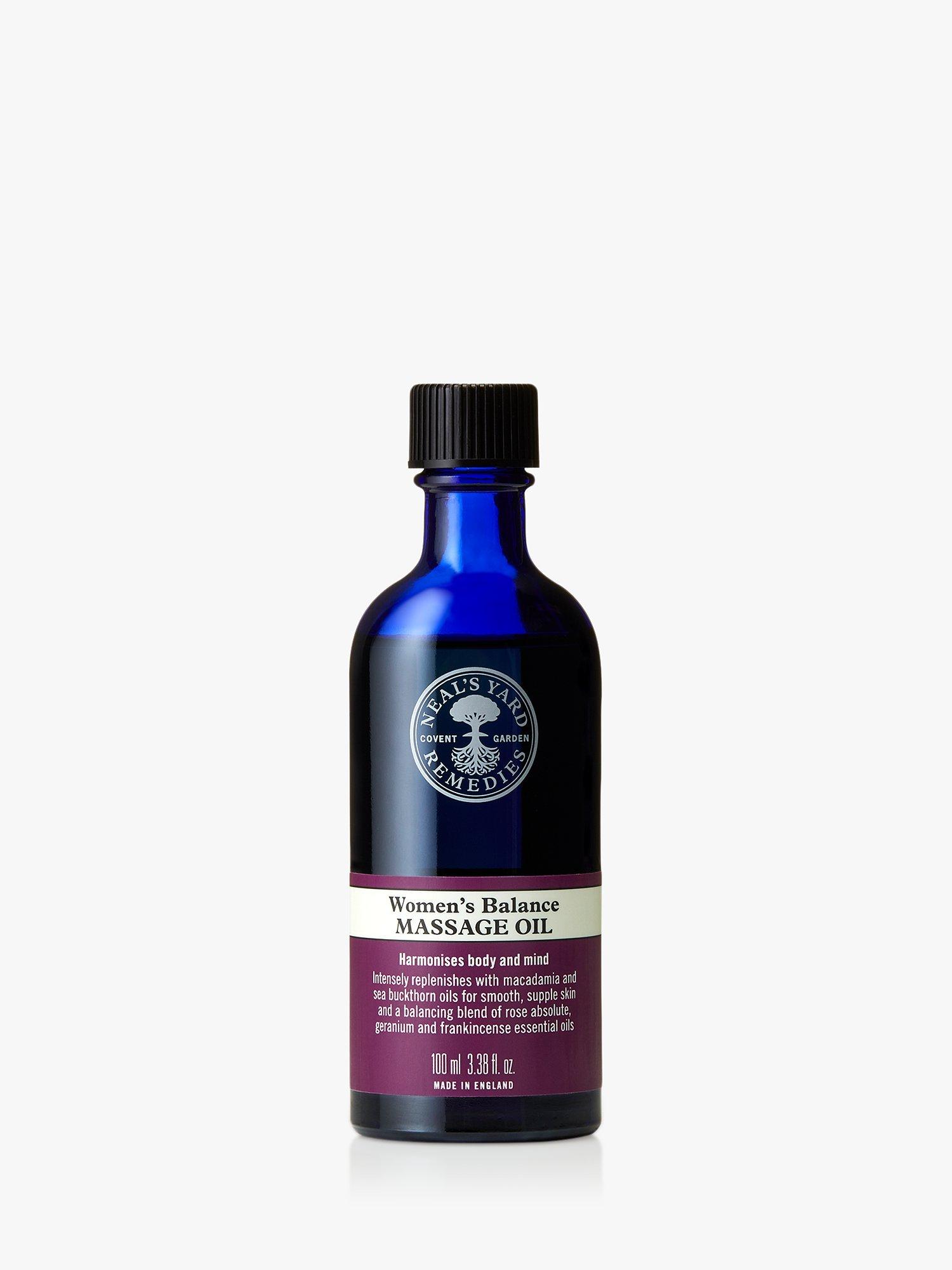 Product image 1 of 2, which shows Neal's Yard Remedies Women's Balance Massage Oil, 100ml
